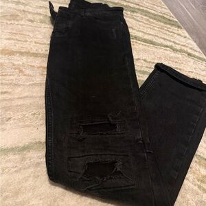 Ksubi Men's Black Distressed Skinny Jeans